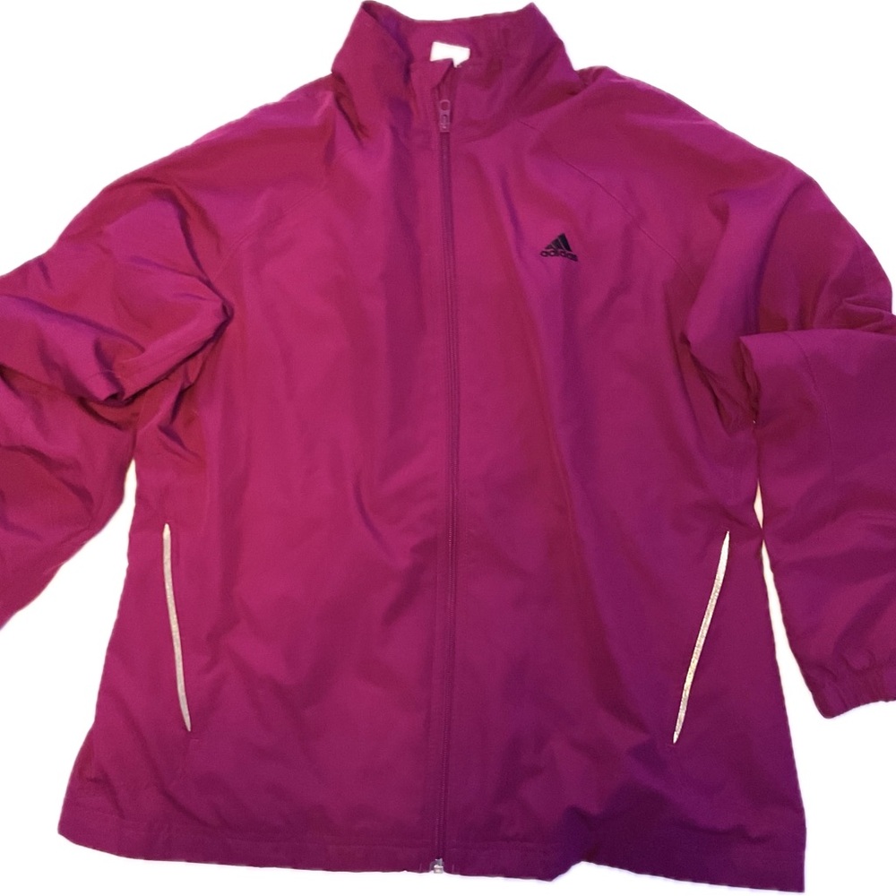 Adidas Magenta Windbreaker Jacket